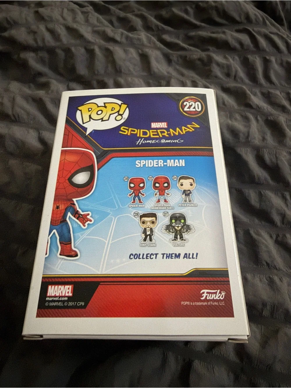 Funko Pop! Marvel Spider-Man #220 Homecoming 2017 Vinyl Bobble-Head